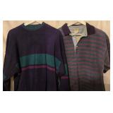 L.L.Bean Vintage Mock-Neck Long Sleeve Shirt & Striped Polo Shirt - Men