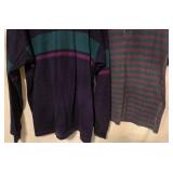 L.L.Bean Vintage Mock-Neck Long Sleeve Shirt & Striped Polo Shirt - Men