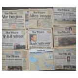 1991 Collection of Star Tribune Gulf War Newspapers