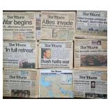 1991 Collection of Star Tribune Gulf War Newspapers