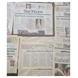Star Tribune Front Pages - Diana, Princess of Wales Death Coverage Collection (Lot of 9)