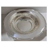 Vintage 2pc Silver Plated Kingsbury Bowl & Viking Yorkshire Pitcher