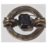 Les Bernard Mixed Metal Brutalist Brooch Circa 1970