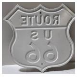 3 Metal Signs - Route US 66 Shield, Pennsylvania 7600 Street & Chevy Country