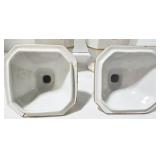 Vintage Porcelain Neoclassical Lidded Jars (Lot of 2)