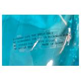 Lucite Clam Shell Bowl - Mid Century Modern Turquoise