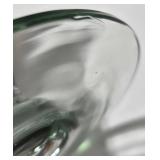 Towang Hand Painted Ceramics Plates (Set of 2) & Green Glass Egg Cups