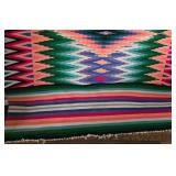 Vintage Turkish Vibrant Color Kilim Hand-Woven Rug or Wall Tapestry