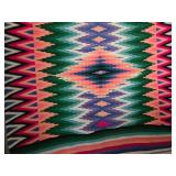 Vintage Turkish Vibrant Color Kilim Hand-Woven Rug or Wall Tapestry