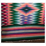 Vintage Turkish Vibrant Color Kilim Hand-Woven Rug or Wall Tapestry