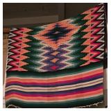 Vintage Turkish Vibrant Color Kilim Hand-Woven Rug or Wall Tapestry