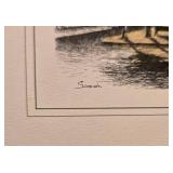 Simada Vintage Serigraph Art Prints - Set of 3 Montreal Scenes: Jacques-Cartier, L