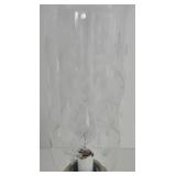 Vintage STIFFEL Glass Hurricane Lamp with Brass Base