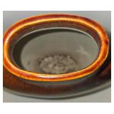 Vintage Mid Century Drip Glaze Stoneware Pottery Vase