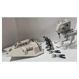 Kenner Star Wars AT-ST Scout Chicken Walker Vehicle, Snowspeeder & Endor Speeder Bikes (Lot of 4)