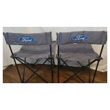 FORD Truck Canvas Portable Outdoor Chairs & Carrying Bag - 2-Pack
