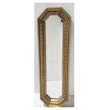 HOMCO Vintage Gold MCM Framed Mirror & Vintage Baroque Oval Mirror