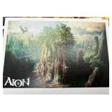 Aion 2009 Calendar & Kekai Kotaki Art Prints (Lot of 6) Including one Signed Art Piece