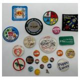 Pinbacks & Patches - Vintage Collection 1940s-1990s