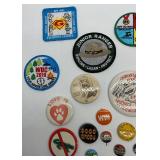 Pinbacks & Patches - Vintage Collection 1940s-1990s