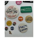 Pinbacks & Patches - Vintage Collection 1940s-1990s