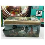 Vintage Lot of GIRL SCOUTS Memorabilia Including Stamps, Plate & Tins