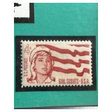 Vintage Lot of GIRL SCOUTS Memorabilia Including Stamps, Plate & Tins