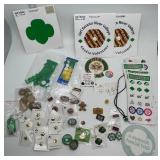 Girl Scouts Pins & Stickers Decals - Assorted Insignia & Patches