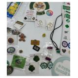 Girl Scouts Pins & Stickers Decals - Assorted Insignia & Patches