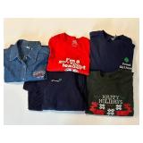 Girl Scouts Clothing (Lot of 5) - Assorted Shirts, Denim Shirt & Cardigan