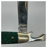 Vintage Lot of Girl Scout Memorabilia Including Kutmaster Utica NY USA Folding Knife, Girl Scout Pins & Patches