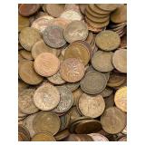 Canadian Copper Pennies - 1940s-2009, Mostly 1960s-1980s, 7 lb 14.4 oz