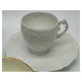 4 Sets Vintage Tea Cups & Saucers - Floral, Fruit & Sweet Violet Patterns