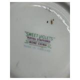 4 Sets Vintage Tea Cups & Saucers - Floral, Fruit & Sweet Violet Patterns