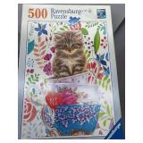 Puzzles - 14 Puzzles - 500-1000 Piece Mix - Ravensburger & Lang & Springbok & Tuco Round Mini Puzzles