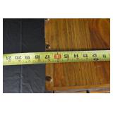 Pine 2-Drawer Nightstand Chest - Brass Knob Hardware, Approx 15x16x12 in