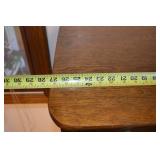 Chest of Drawers - Oak Finish Tall 6-Drawer Dresser with White Ceramic Knobs