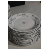 Johann Haviland Bavaria Germany Blue Floral Dinnerware Set - Plates, Cups & Saucers