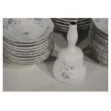 Johann Haviland Bavaria Germany Blue Floral Dinnerware Set - Plates, Cups & Saucers