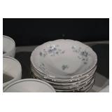 Johann Haviland Bavaria Germany Blue Floral Dinnerware Set - Plates, Cups & Saucers