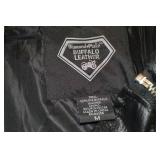 Diamond Plate Buffalo Leather Chaps - Size M - Motorcycle Gear