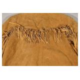 Tan Suede Fringe Jacket with Front Pockets - Western Style