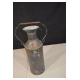 Vintage Metal Oil Can with Wood Handle - Rustic Industrial Collectible