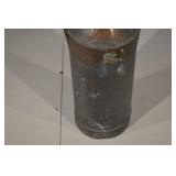 Vintage Metal Oil Can with Wood Handle - Rustic Industrial Collectible