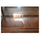 Wood Display Cabinet with Glass Front - 2 Doors, Glass Shelves