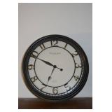 Sterling & Noble Clock Company Wall Clock - Mfg No. 9 - Black Frame, Gold Numerals