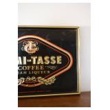 Demi-Tasse Coffee Cream Liqueur Sign - Vintage Advertising Framed Panel