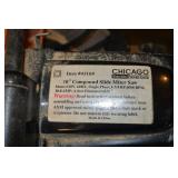 Chicago Electric Power Tools 41168 10-In Compound Slide Miter Saw - 110V
