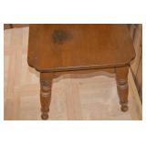 Vintage Writing Desk with Hutch and 3 Drawers on Turned Legs