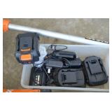 WORX 20V Cordless Garden Tool Kit with Extendable Shaft, Batteries & Charger